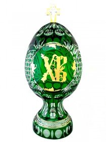Хруст. яйцо на подставке «Пасхальное яйцо» БА 1823з